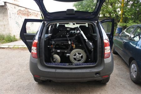 Dacia Logan MCV 2016, žeriav na nakladanie vozíka