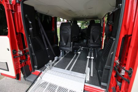 Fiat Ducato L1H1 s mechanickou rampou + kotvenie vozíka